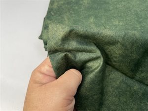 Patchwork stof - marmoreret i skovgrøn